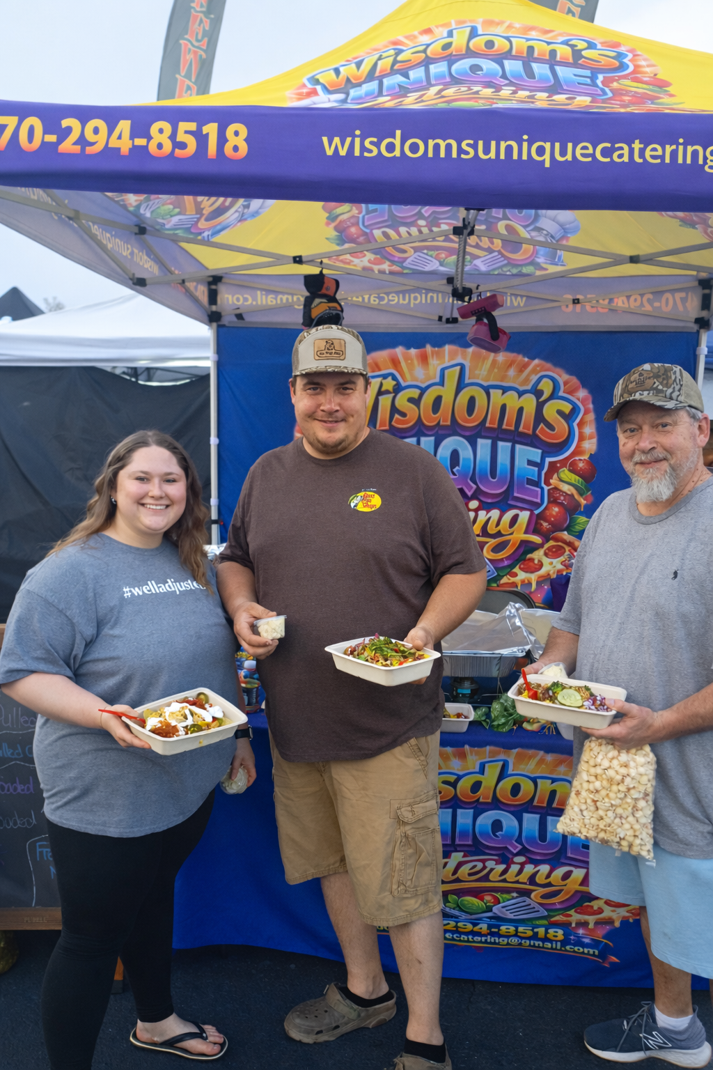 Happy Customers at the Tent